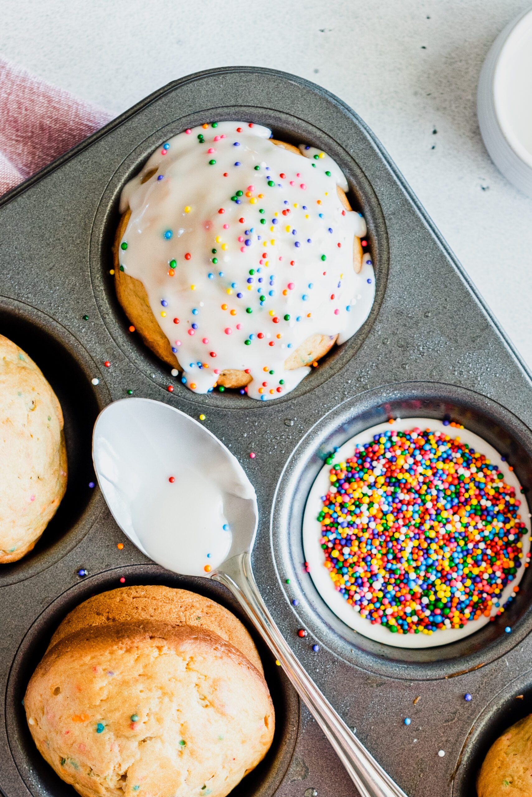 Cupcake ludiques aux confettis